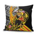Personalized Richmond Tigers Pillow Cover Polynesian Tribal Tiger Mascot With Hibiscus Floral Art