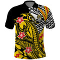 Personalized Richmond Tigers Polo Shirt Polynesian Tribal Tiger Mascot With Hibiscus Floral Art