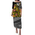 Personalized Richmond Tigers Puletasi Polynesian Tribal Tiger Mascot With Hibiscus Floral Art