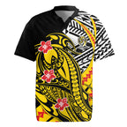 Personalized Richmond Tigers Rugby Jersey Polynesian Tribal Tiger Mascot With Hibiscus Floral Art