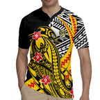 Personalized Richmond Tigers Rugby Jersey Polynesian Tribal Tiger Mascot With Hibiscus Floral Art