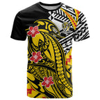 Personalized Richmond Tigers T Shirt Polynesian Tribal Tiger Mascot With Hibiscus Floral Art