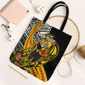 Personalized Richmond Tigers Tote Bag Polynesian Tribal Tiger Mascot With Hibiscus Floral Art