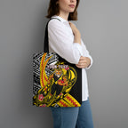 Personalized Richmond Tigers Tote Bag Polynesian Tribal Tiger Mascot With Hibiscus Floral Art