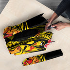 Personalized Richmond Tigers Umbrella Polynesian Tribal Tiger Mascot With Hibiscus Floral Art