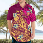 Personalized Brisbane Lions Hawaiian Shirt Polynesian Tribal Lion Mascot With Hibiscus Floral Art