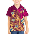 Personalized Brisbane Lions Hawaiian Shirt Polynesian Tribal Lion Mascot With Hibiscus Floral Art