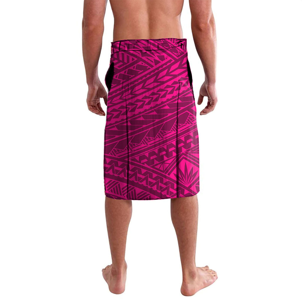Personalized Brisbane Lions Lavalava Polynesian Tribal Lion Mascot With Hibiscus Floral Art