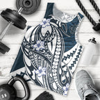 Personalized Carlton Blues Men Tank Top Polynesian Tribal Baggers Mascot With Hibiscus Floral Art