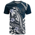 Personalized Carlton Blues T Shirt Polynesian Tribal Baggers Mascot With Hibiscus Floral Art
