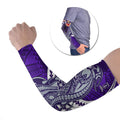 Personalized Fremantle Dockers Arm Sleeves Polynesian Tribal Freo Mascot With Hibiscus Floral Art
