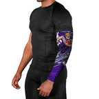 Personalized Fremantle Dockers Arm Sleeves Polynesian Tribal Freo Mascot With Hibiscus Floral Art