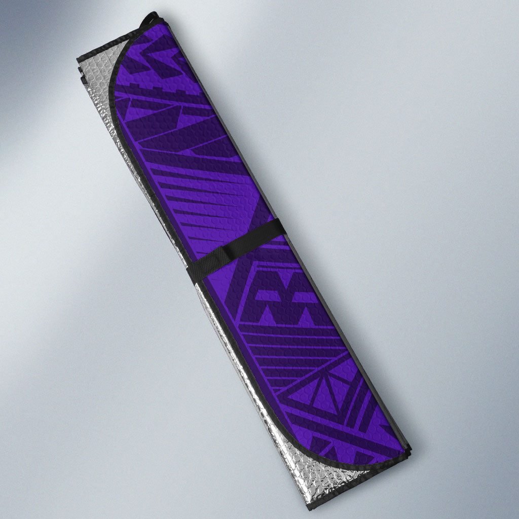 Personalized Fremantle Dockers Auto Sun Shade Polynesian Tribal Freo Mascot With Hibiscus Floral Art