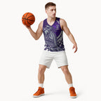 Personalized Fremantle Dockers Basketball Jersey Polynesian Tribal Freo Mascot With Hibiscus Floral Art
