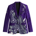 Personalized Fremantle Dockers Blazer Polynesian Tribal Freo Mascot With Hibiscus Floral Art
