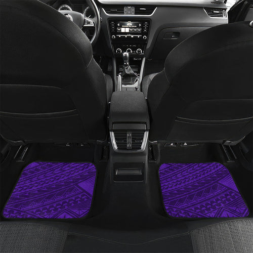 Personalized Fremantle Dockers Car Mats Polynesian Tribal Freo Mascot With Hibiscus Floral Art