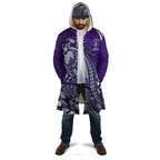 Personalized Fremantle Dockers Cloak Polynesian Tribal Freo Mascot With Hibiscus Floral Art