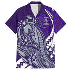 Personalized Fremantle Dockers Family Matching Mermaid Dress and Hawaiian Shirt Polynesian Tribal Freo Mascot With Hibiscus Floral Art