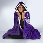 Personalized Fremantle Dockers Hooded Blanket Polynesian Tribal Freo Mascot With Hibiscus Floral Art