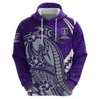 Personalized Fremantle Dockers Hoodie Polynesian Tribal Freo Mascot With Hibiscus Floral Art