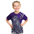 Personalized Fremantle Dockers Kid T Shirt Polynesian Tribal Freo Mascot With Hibiscus Floral Art