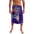 Personalized Fremantle Dockers Lavalava Polynesian Tribal Freo Mascot With Hibiscus Floral Art
