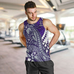 Personalized Fremantle Dockers Men Tank Top Polynesian Tribal Freo Mascot With Hibiscus Floral Art