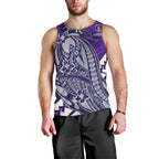 Personalized Fremantle Dockers Men Tank Top Polynesian Tribal Freo Mascot With Hibiscus Floral Art