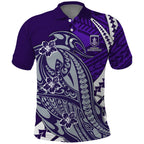 Personalized Fremantle Dockers Polo Shirt Polynesian Tribal Freo Mascot With Hibiscus Floral Art