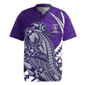 Personalized Fremantle Dockers Rugby Jersey Polynesian Tribal Freo Mascot With Hibiscus Floral Art
