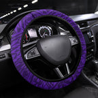 Fremantle Dockers Steering Wheel Cover Polynesian Tribal Freo Mascot With Hibiscus Floral Art