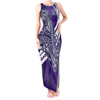 Personalized Fremantle Dockers Tank Maxi Dress Polynesian Tribal Freo Mascot With Hibiscus Floral Art
