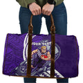 Personalized Fremantle Dockers Travel Bag Polynesian Tribal Freo Mascot With Hibiscus Floral Art