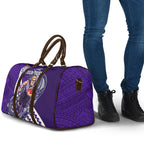Personalized Fremantle Dockers Travel Bag Polynesian Tribal Freo Mascot With Hibiscus Floral Art