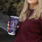 Personalized Fremantle Dockers Tumbler Cup Polynesian Tribal Freo Mascot With Hibiscus Floral Art