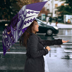 Personalized Fremantle Dockers Umbrella Polynesian Tribal Freo Mascot With Hibiscus Floral Art