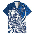 Personalized Geelong Cats Hawaiian Shirt Polynesian Tribal Cat Mascot With Hibiscus Floral Art