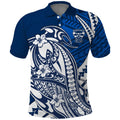 Personalized Geelong Cats Polo Shirt Polynesian Tribal Cat Mascot With Hibiscus Floral Art
