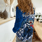Personalized Geelong Cats Women Casual Shirt Polynesian Tribal Cat Mascot With Hibiscus Floral Art