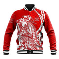 Personalized Gold Coast Suns Baseball Jacket Polynesian Tribal Sun Mascot With Hibiscus Floral Art