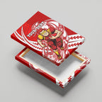 Personalized Gold Coast Suns Canvas Wall Art Polynesian Tribal Sun Mascot With Hibiscus Floral Art