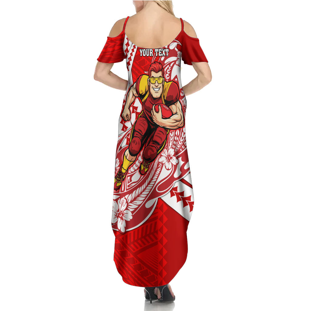 Personalized Gold Coast Suns Family Matching Summer Maxi Dress and Hawaiian Shirt Polynesian Tribal Sun Mascot With Hibiscus Floral Art