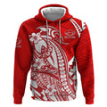 Personalized Gold Coast Suns Hoodie Polynesian Tribal Sun Mascot With Hibiscus Floral Art