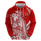 Personalized Gold Coast Suns Hoodie Polynesian Tribal Sun Mascot With Hibiscus Floral Art