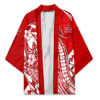 Personalized Gold Coast Suns Kimono Polynesian Tribal Sun Mascot With Hibiscus Floral Art