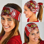 Personalized Gold Coast Suns Neck Gaiter Polynesian Tribal Sun Mascot With Hibiscus Floral Art