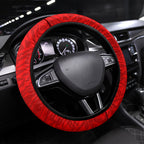 Gold Coast Suns Steering Wheel Cover Polynesian Tribal Sun Mascot With Hibiscus Floral Art