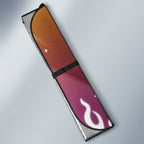 Personalized Brisbane Broncos Auto Sun Shade Y2K Grunge Aesthetic With Cyber Flames and Starburst Graphics
