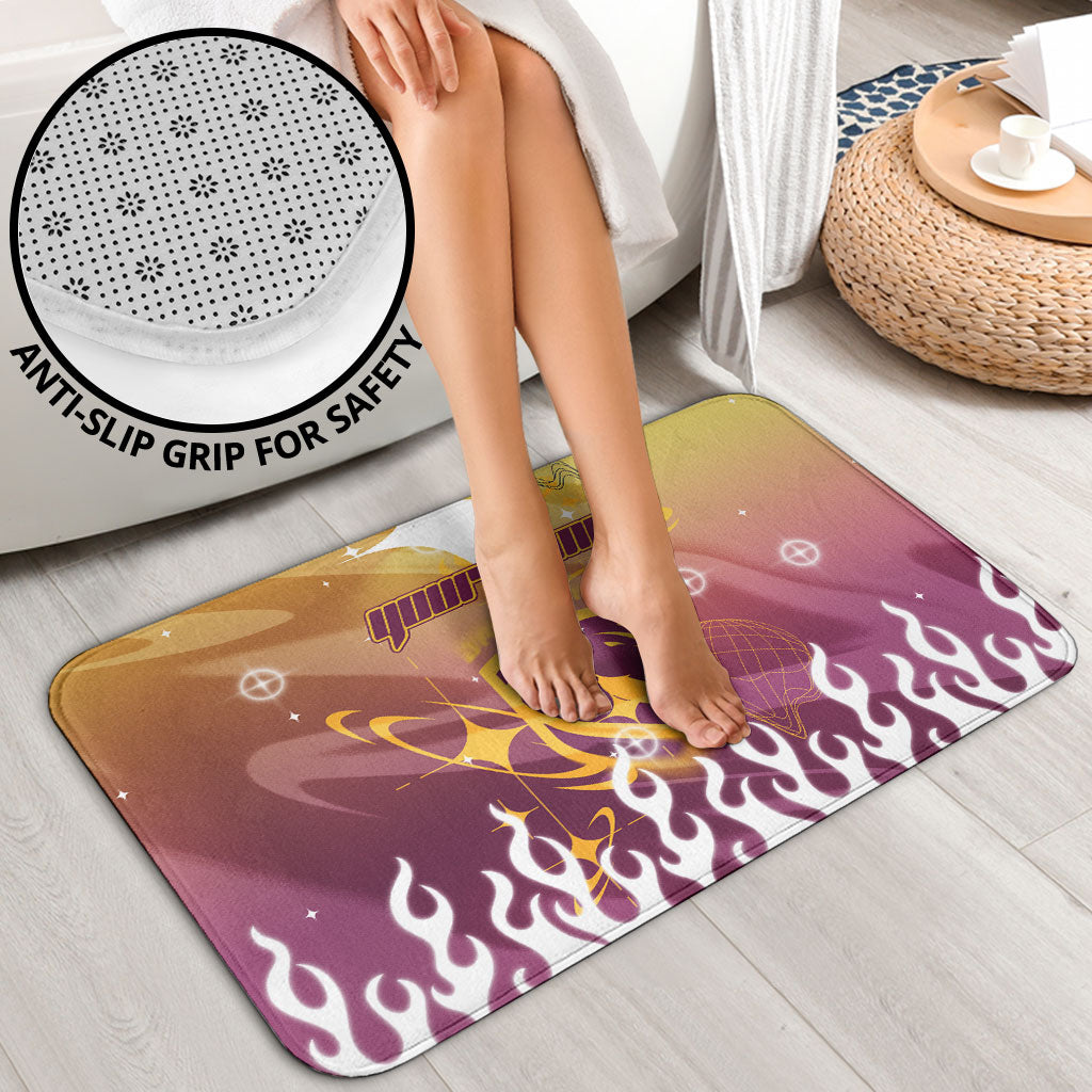 Personalized Brisbane Broncos Bathroom Set Y2K Grunge Aesthetic With Cyber Flames and Starburst Graphics