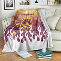 Personalized Brisbane Broncos Blanket Y2K Grunge Aesthetic With Cyber Flames and Starburst Graphics